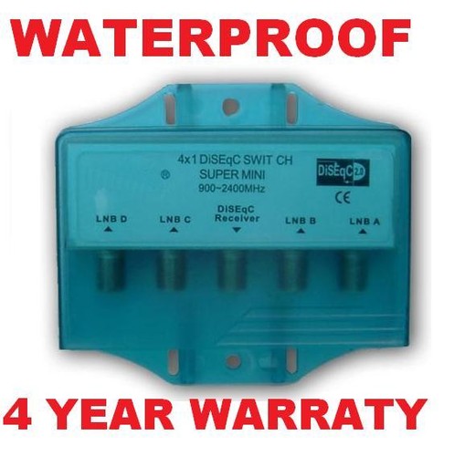 Waterproof diseqc 4x1 - waterproof,